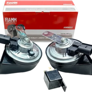 طقم كلاكس AM80XS - بالفيشه FIAMM - ORIGINAL - ايطالي
IAMM AM80XS ORIGINAL HORN SET WITH CONNECTOR