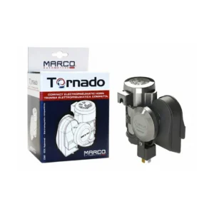 سرينه TORNADO بالكمبروسر كروم MARCO DOUBLE 12V
MARCO TORNADO COMPACT CHROMED TWIN-TONE HORN WITH INTEGRATED COMPRESSOR 12V