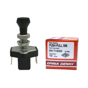 مفتاح 1 شدة طويل - 716000
EPINA EN 716000 PUSH/PULL ON/OFF SWITCH 14MM