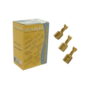 كلبس نتايه HISAR (200)
HISAR SF2D FEMALE TERMINAL 6.3MM (0.30MM) - 200 PCS