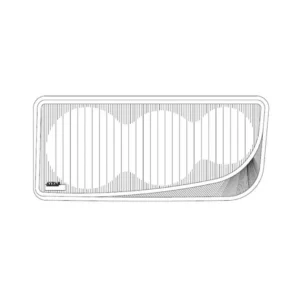 وش كشاف مرسيدس 3 عدسه يمينشمال
C11513 Mercedes M.403 Headlight Glass 3-Lens Right & Left