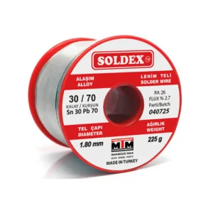 بكرة قصدير 1.8 مل 225 جرام SOLDEX
SOLDERING WIRE 1.8MM - 225G